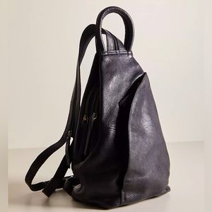 Free People Black Leather Shoulder Bag
